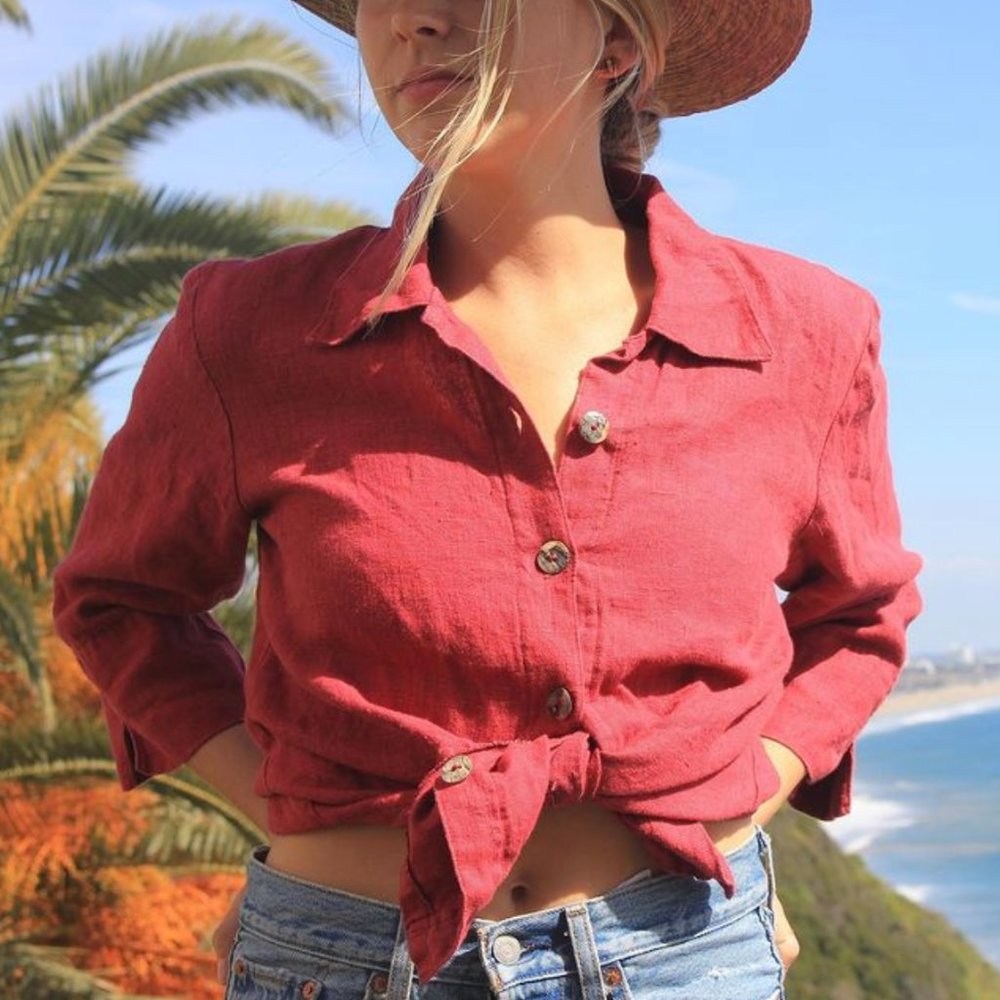 Vintage Linen Top
